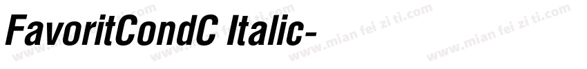 FavoritCondC Italic字体转换